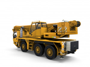 Mobile auto crane Modello 3D