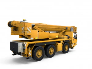 Mobile auto crane 3D Model