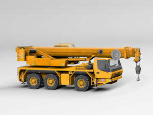 Mobile auto crane Modello 3D