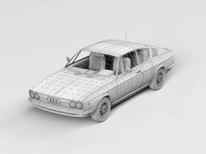 Audi 100 Coupe S 3D Model