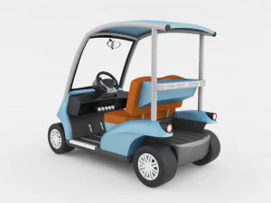 Golf Cart v2 3D Model