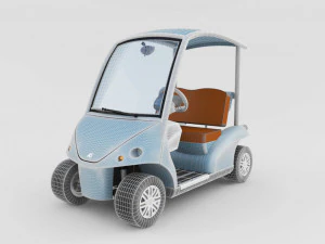 Golf Cart v2 3D Model