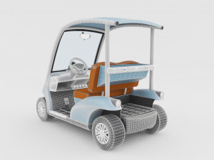 Golf Cart v2 3D-Modell