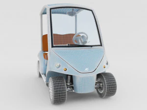 Golf Cart v2 3D Model