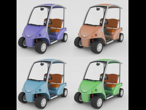 Golf Cart v2 3D-Modell