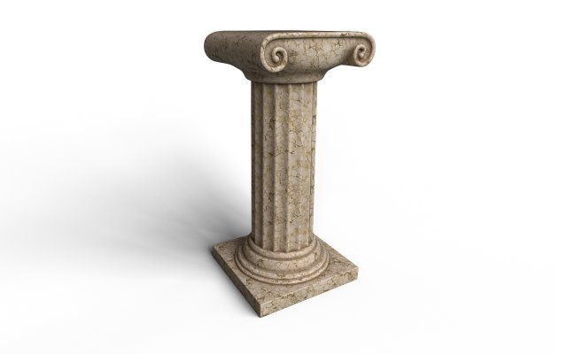 Antique Columns 3D Model .c4d .max .obj .3ds .fbx .lwo .lw .lws