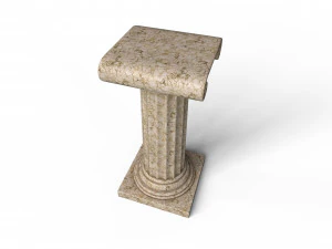 골동품 기둥 3D 모델