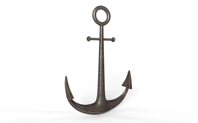 &Acirc;ncora de navio Modelo 3D .c4d .max .obj .3ds .fbx .stl .blend 