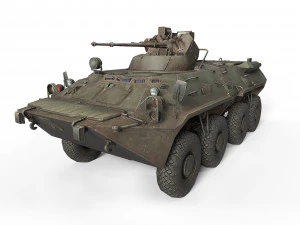 BTR-80A Modello 3D