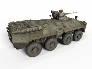 BTR-80A Modelo 3D