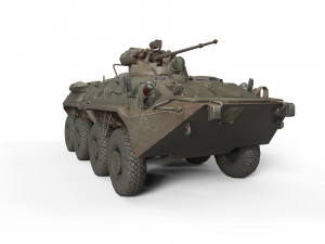BTR-80A Modelo 3D