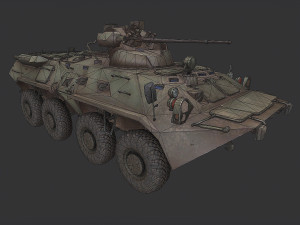 BTR-80A Modelo 3D