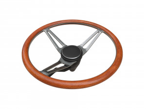 Retro Steering Wheel Model 3D