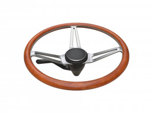 Retro Steering Wheel Model 3D