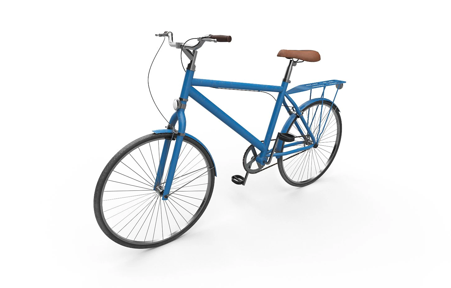 Retro Bike 3D Model .c4d .max .obj .3ds .fbx .stl .blend 