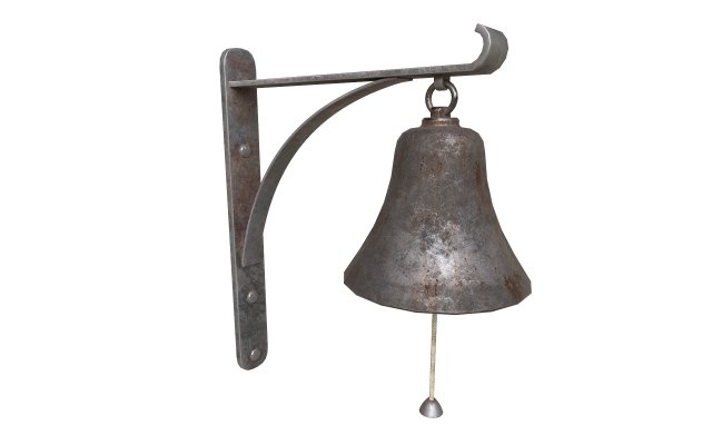 Old retro Bell Modello 3D .c4d .max .obj .3ds .fbx .stl .blend 