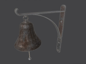 Old retro Bell Modello 3D