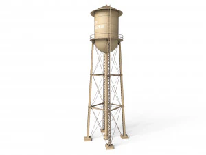 Water Tower 3D Model