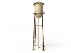 Water Tower 3D Model