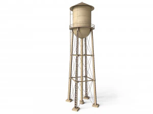 Water Tower 3D Model