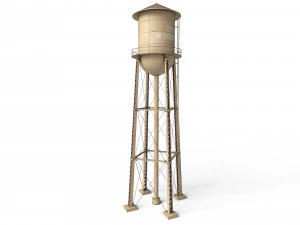 Water Tower 3D Model