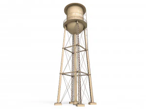 Water Tower 3D Model