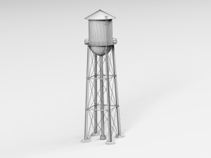 Water Tower 3D Model
