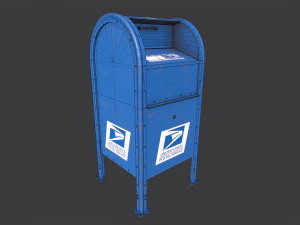 거리 우편함 3D 모델