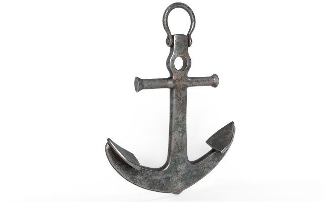 Ship anchor 3D 모델 .c4d .max .obj .3ds .fbx .stl .blend 