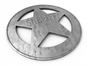Old Sheriff Badge 3D मॉडल