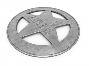 Old Sheriff Badge Modello 3D