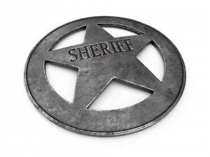 Eski Şerif Rozeti v2 3D Model