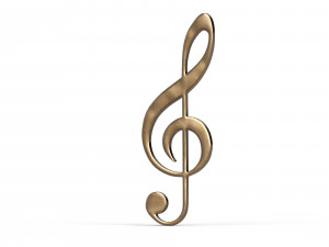 Music clef 3D 모델