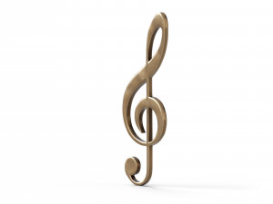 Music clef 3D 모델