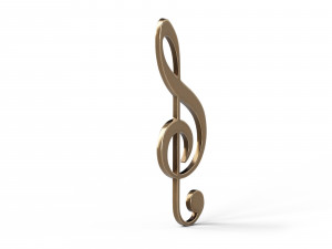 Music clef 3D 모델