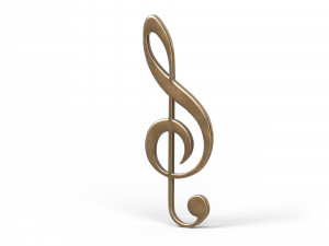 Music clef 3D 모델