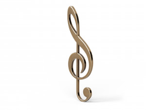 Music clef 3D 모델