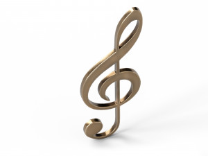 Music clef 3D 모델