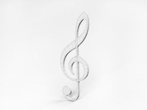 Music clef 3D 모델