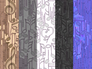 Collection of musical notes 3D Model