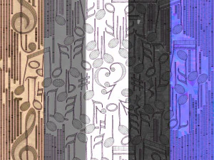Collection of musical notes 3D Model