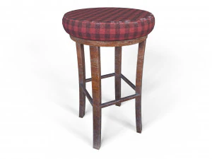 古いスツール 3Dモデル