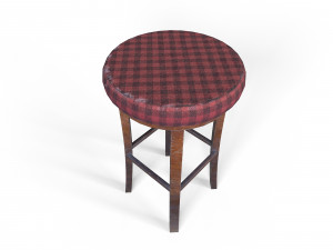 Old Stool Model 3D