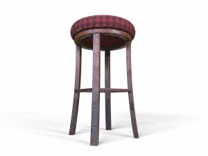 Old Stool Model 3D