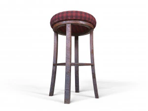 Banqueta Velha Modelo 3D
