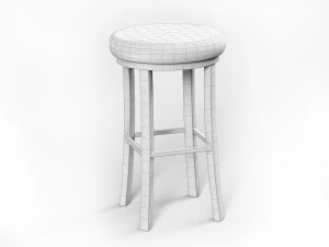 Banqueta Velha Modelo 3D