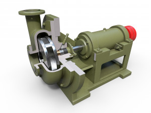 Pump centrifugal 3D-Modell