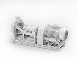 Pump centrifugal 3D-Modell