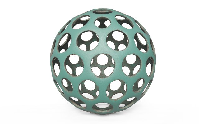 Sphere with holes 3D 模型 .c4d .max .obj .3ds .fbx .stl .blend 