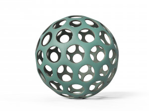 Sphere with holes 3D 模型